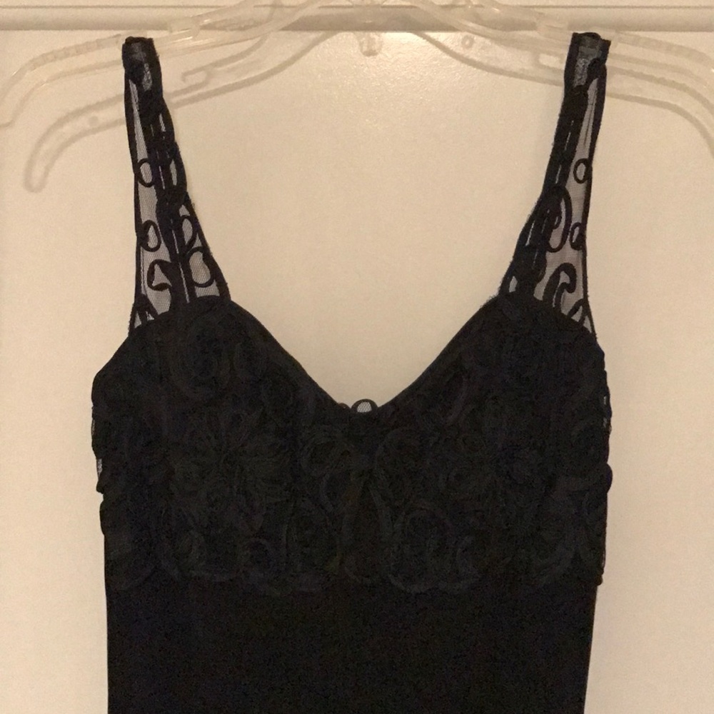 Black slinky dress